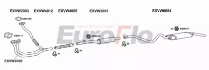 Система выпуска ОГ EuroFlo VWGOL13 1001